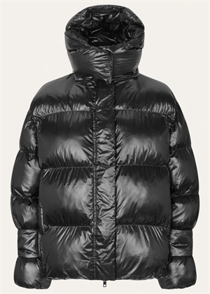 Active hood jakke Black Pearl Oval Square 